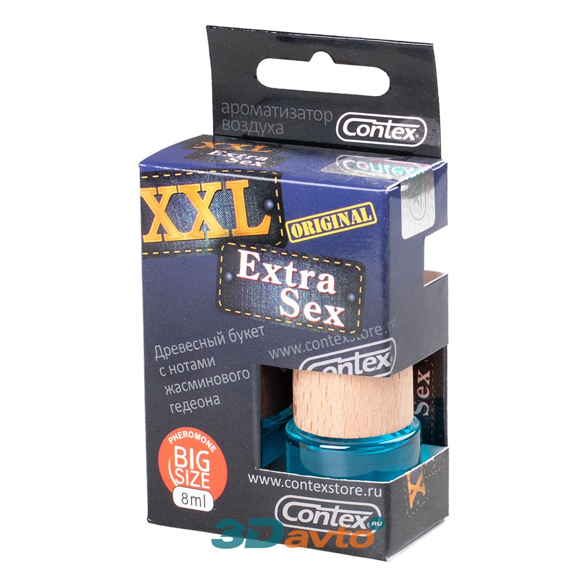 Ароматизатор  CONTEX  XXL Extra Sex Древесный жидкий подвесной Россия 8мл